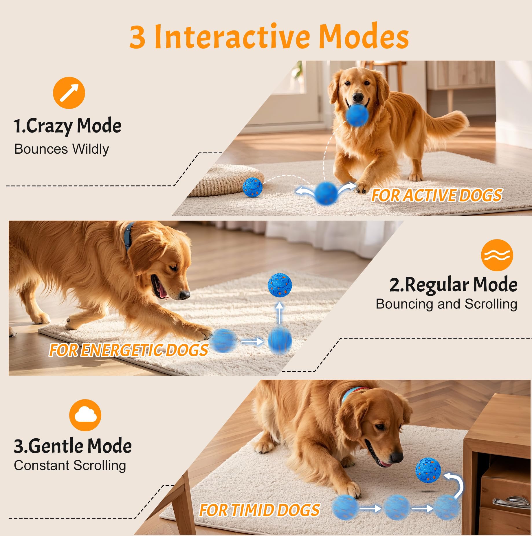Morhandisn dog ball E-TPU material offers tough durability with pet-safe texture