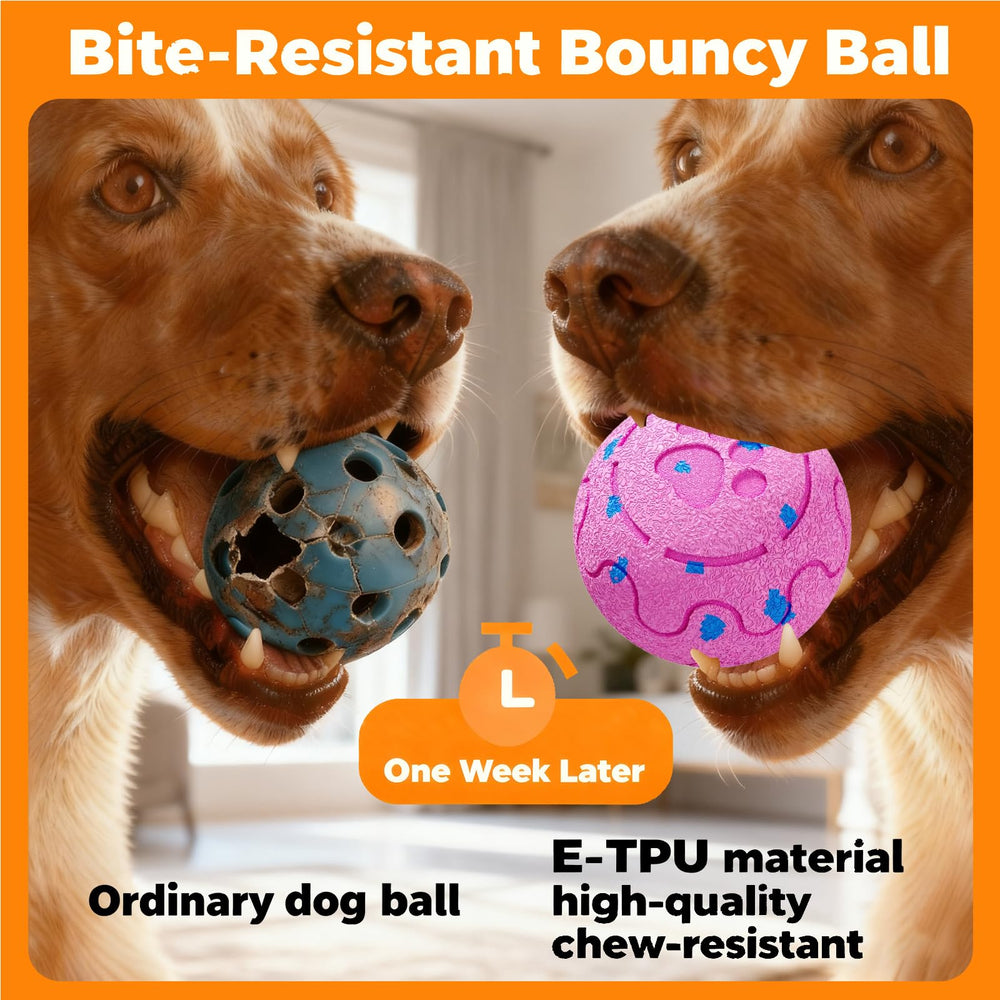 Morhandisn dog ball pink epu durability supports long-lasting fun.
