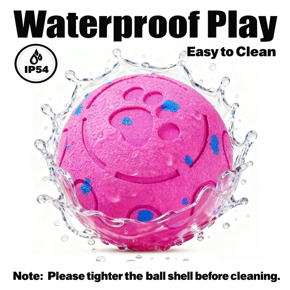 Morhandisn dog ball pink holiday gift idea promotes active play.