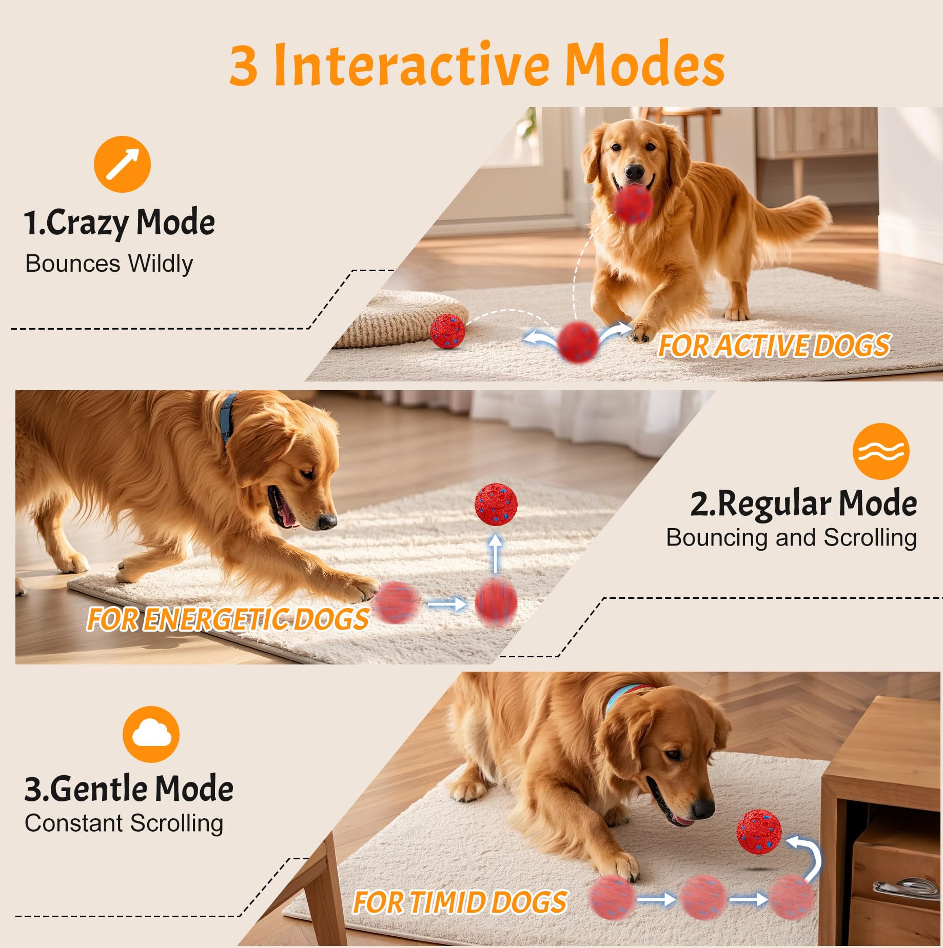 morhandisn dog ball type-c-charging ready for quick power boosts.
