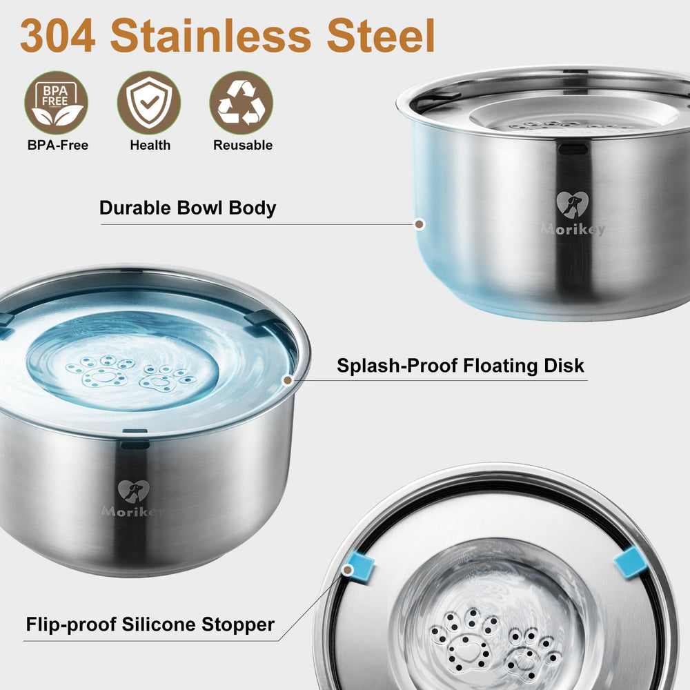 Morikey dishwasher-safe stainless steel for quick, hygienic cleanup.