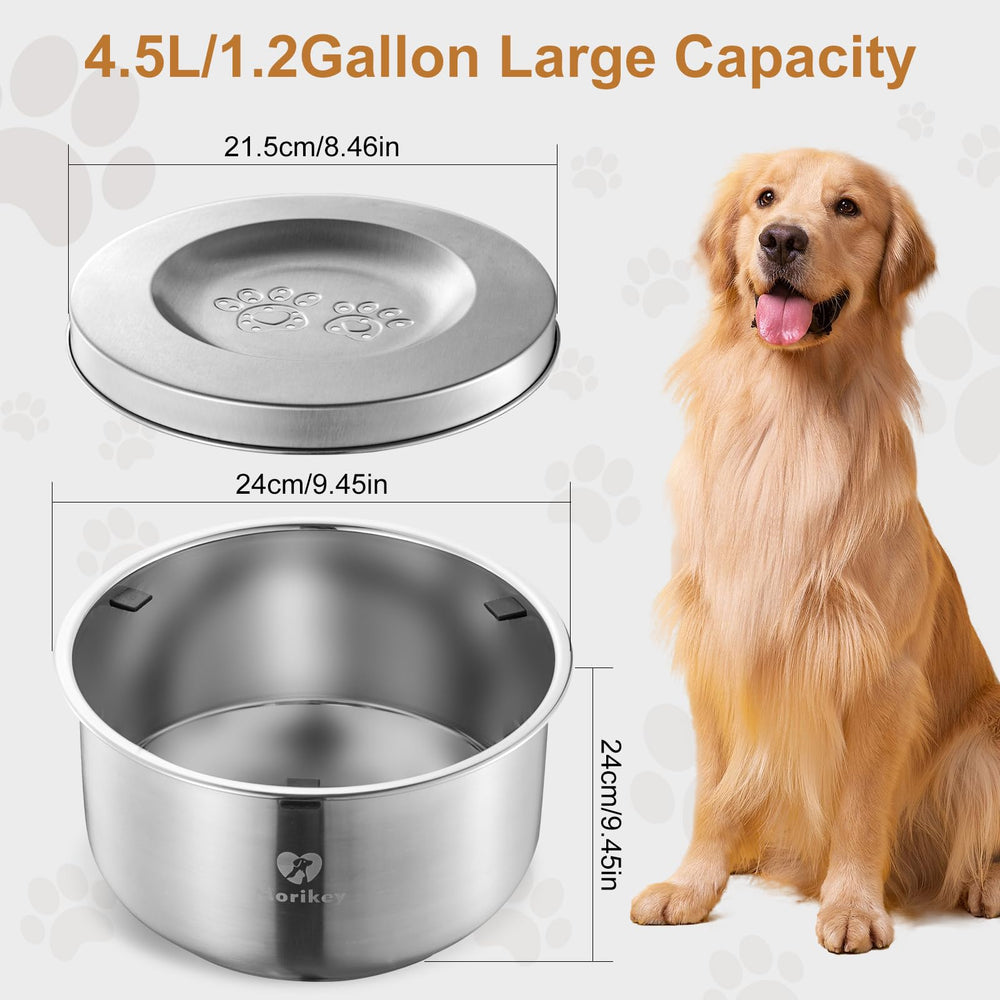 Morikey large capacity 4.5L suits long outings and multi-pet households.