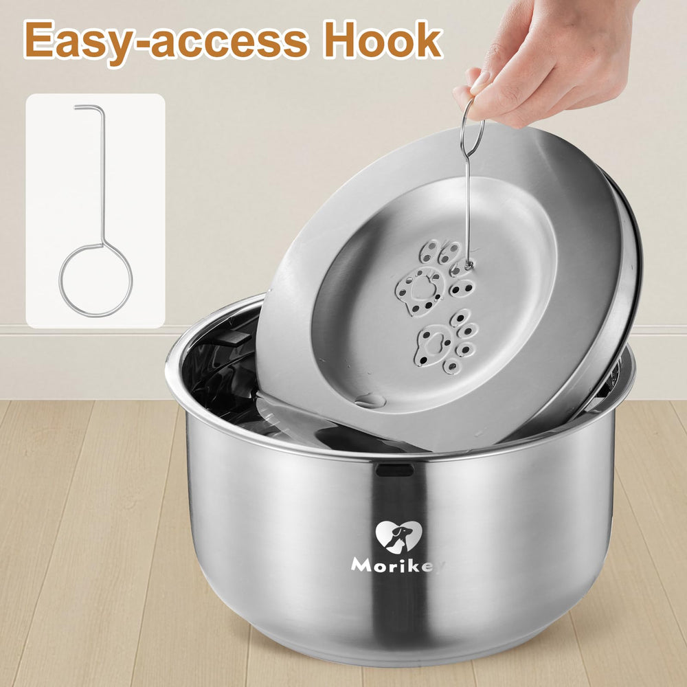 Morikey stable base design resists tipping for calm, mess-free use.