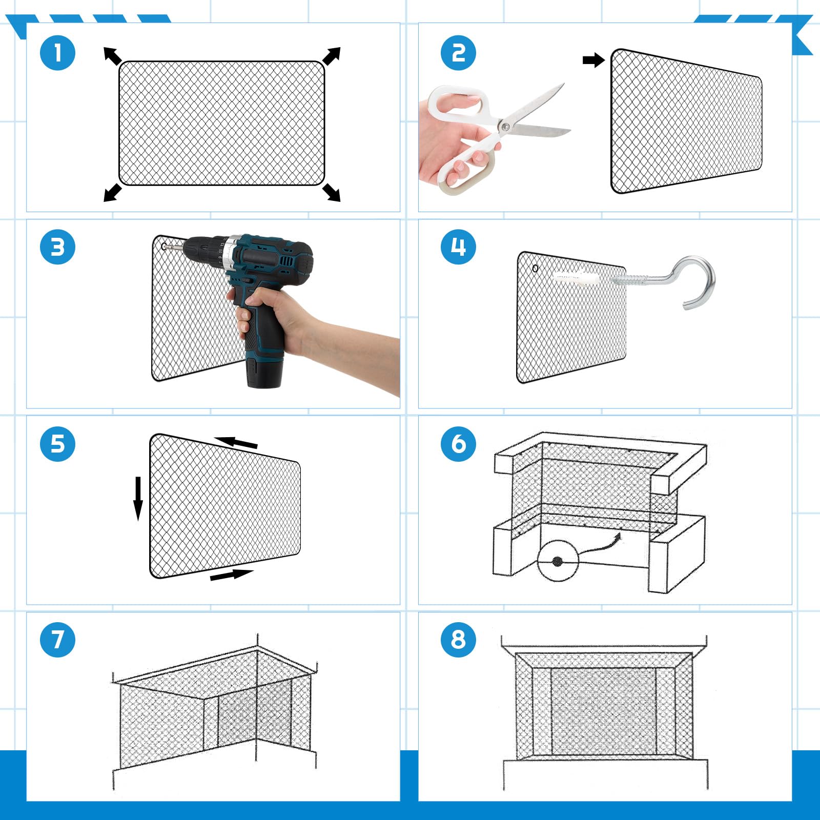 MorningRo cat netting in use as a safe outdoor barrier for pets.
