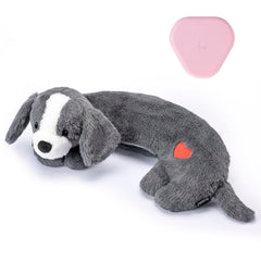 Moropaky Heartbeat Puppy Toy closeup showing calming heartbeat for anxiety relief