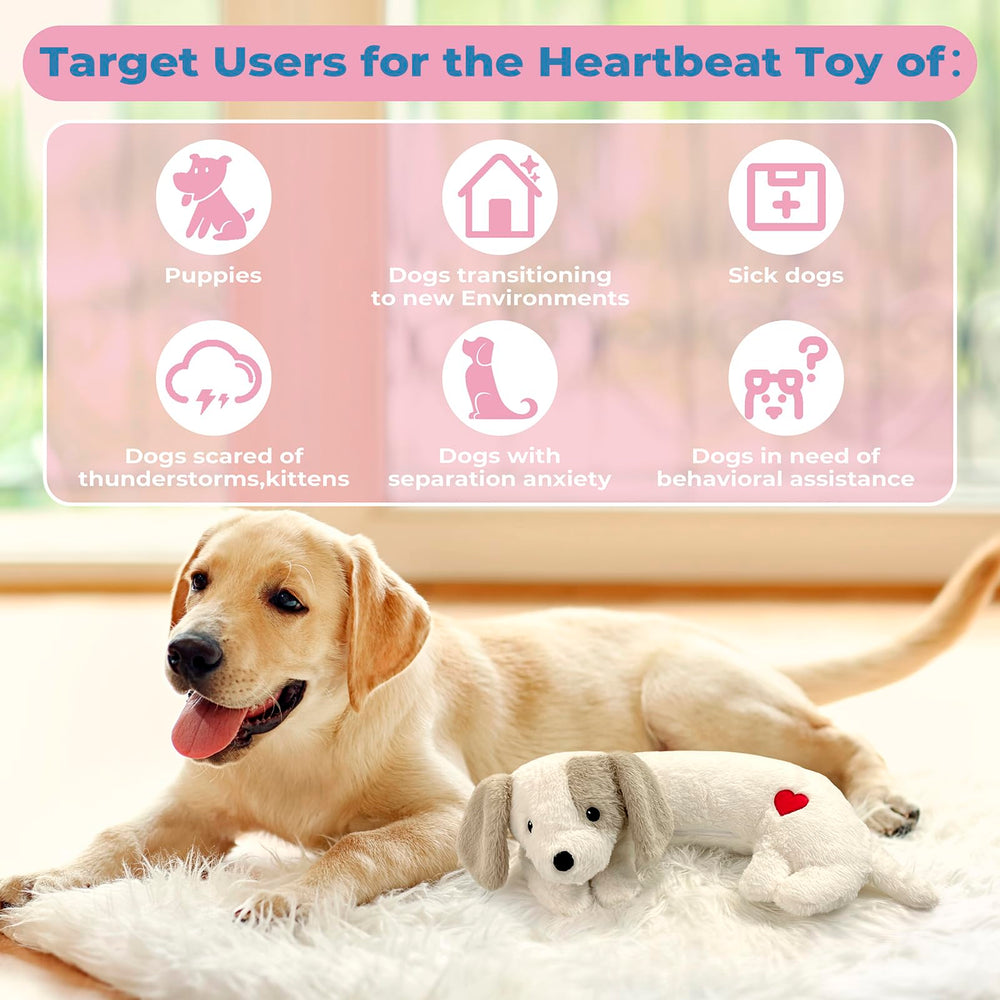 Moropaky Heartbeat Puppy Toy fabric-closeup reveals soft exterior and chew-safety features