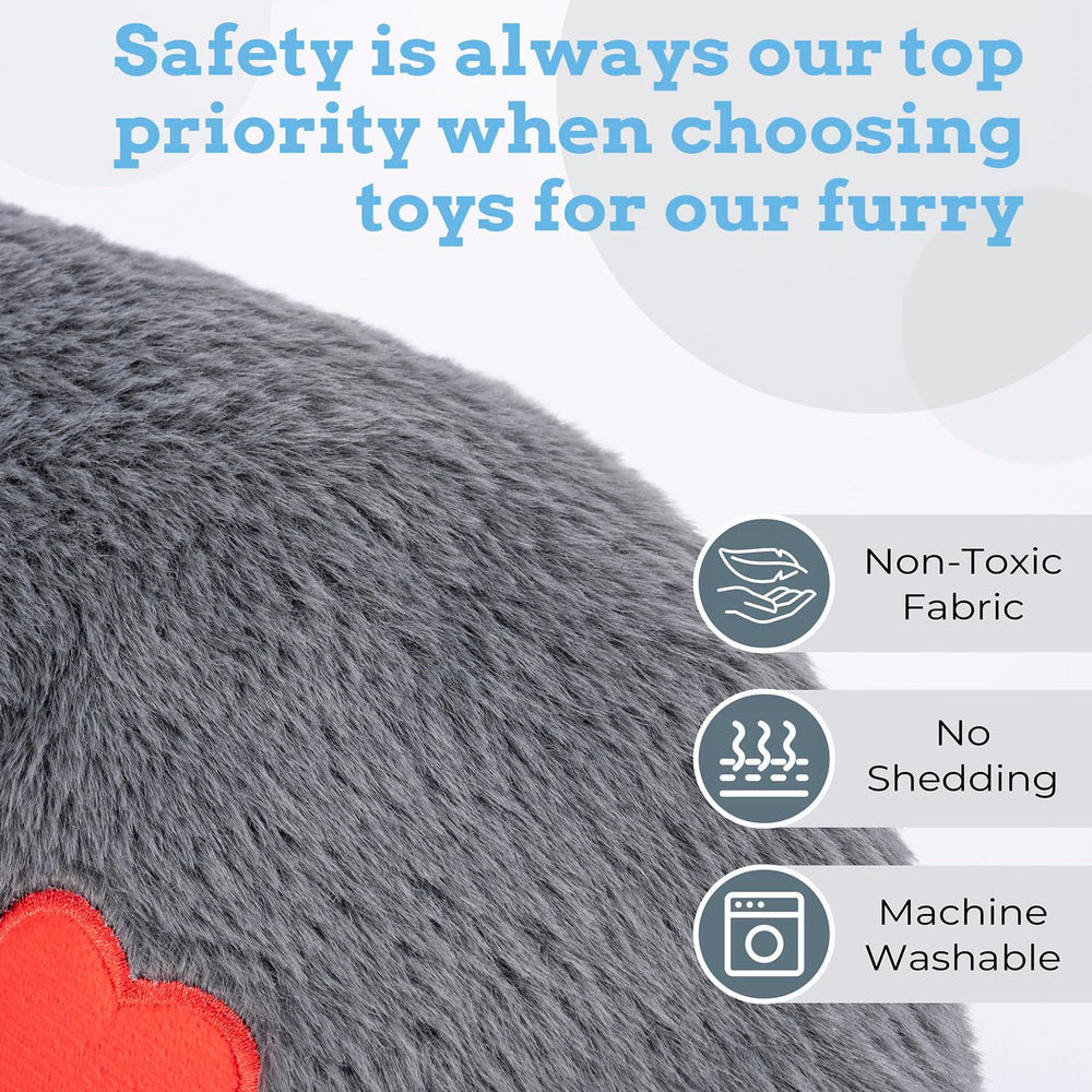 Moropaky Heartbeat Puppy Toy vet-visit prep scene suggests comforting nonmedicated support