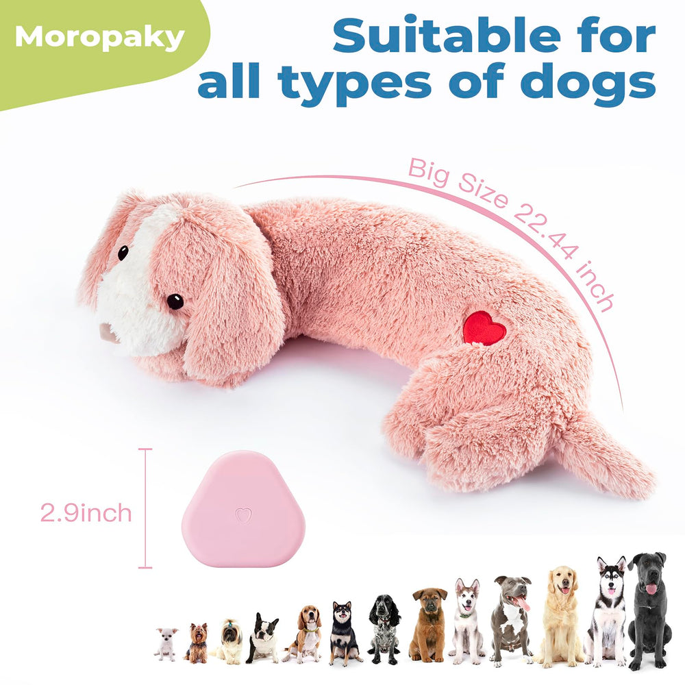 Moropaky Heartbeat Toy battery-compartment view signals heartbeat playback for comforting play sessions