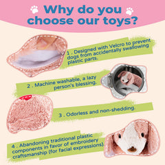 Moropaky Heartbeat Toy crate-training soft image highlighting companionship during kennel routines