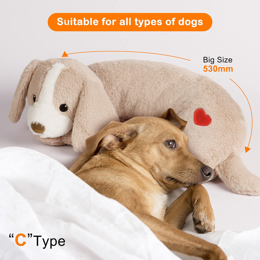Moropaky heartbeat toy demonstrates soothing companionship during crate training