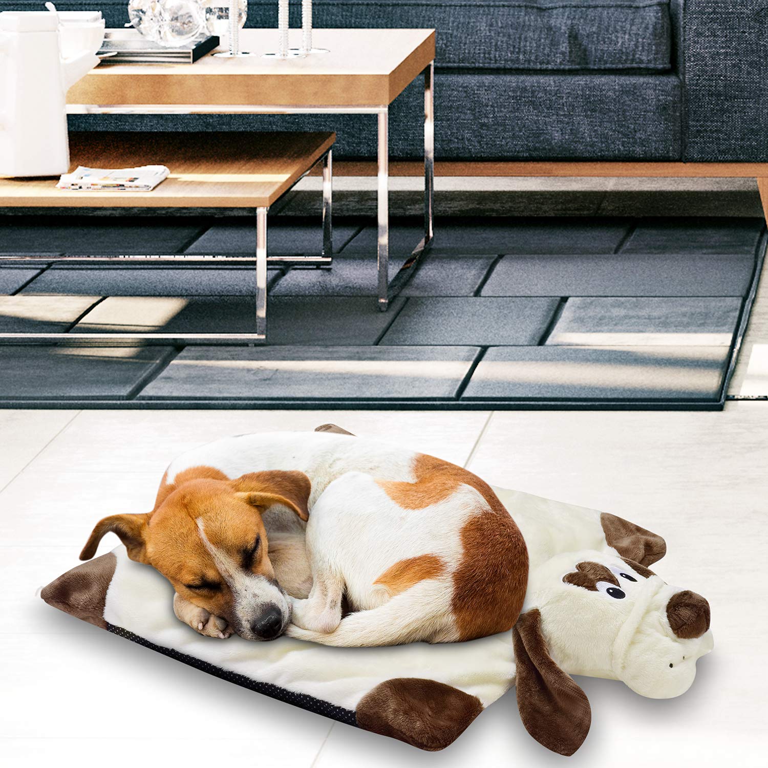 Moropaky heartbeat plush toy with chew-management guidance for puppies.