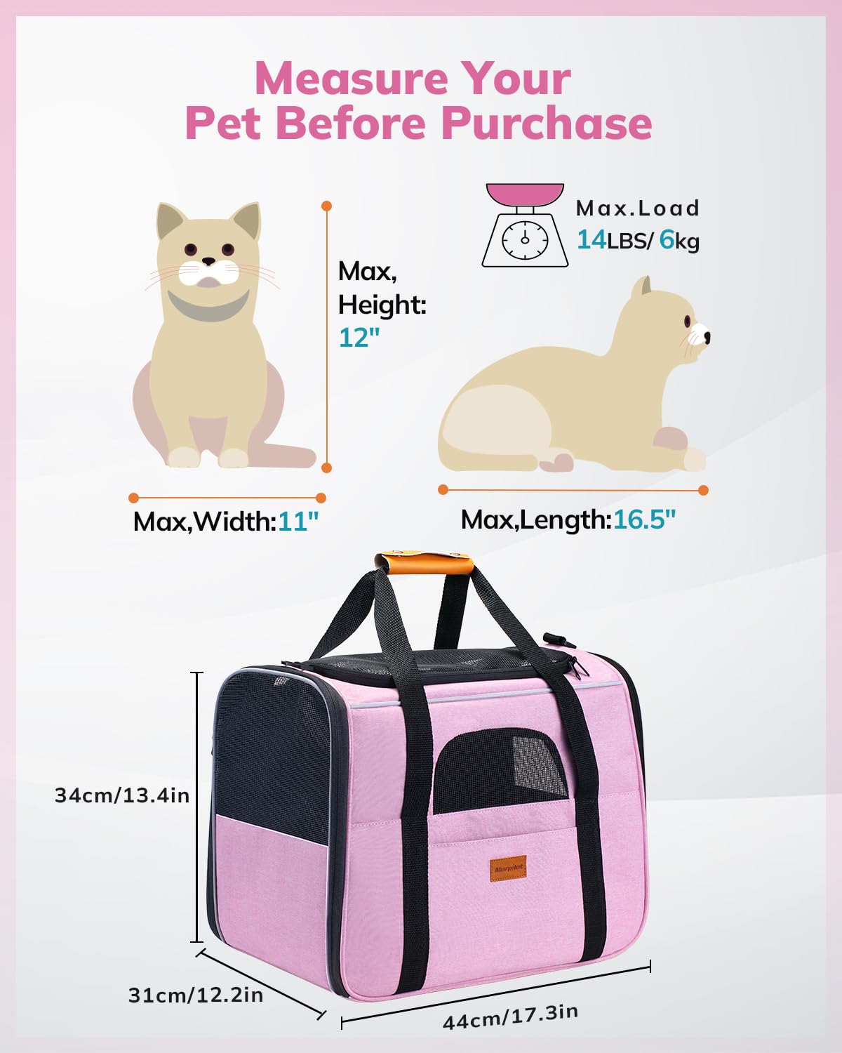 Morpilot airline-approved travel cat carrier suitable for planes and quick trips.