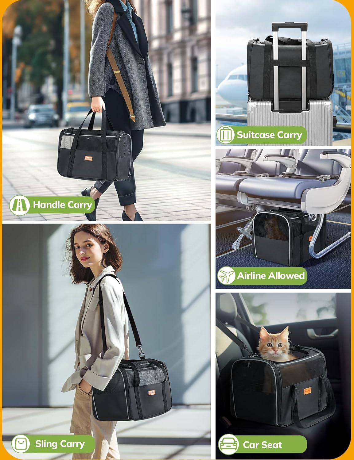 Morpilot Cat Carrier Soft with balanced-mesh design for airflow and visibility.