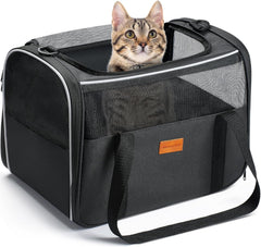 Morpilot Cat Carrier Soft shows spacious-dimensions for comfortable travel movement.