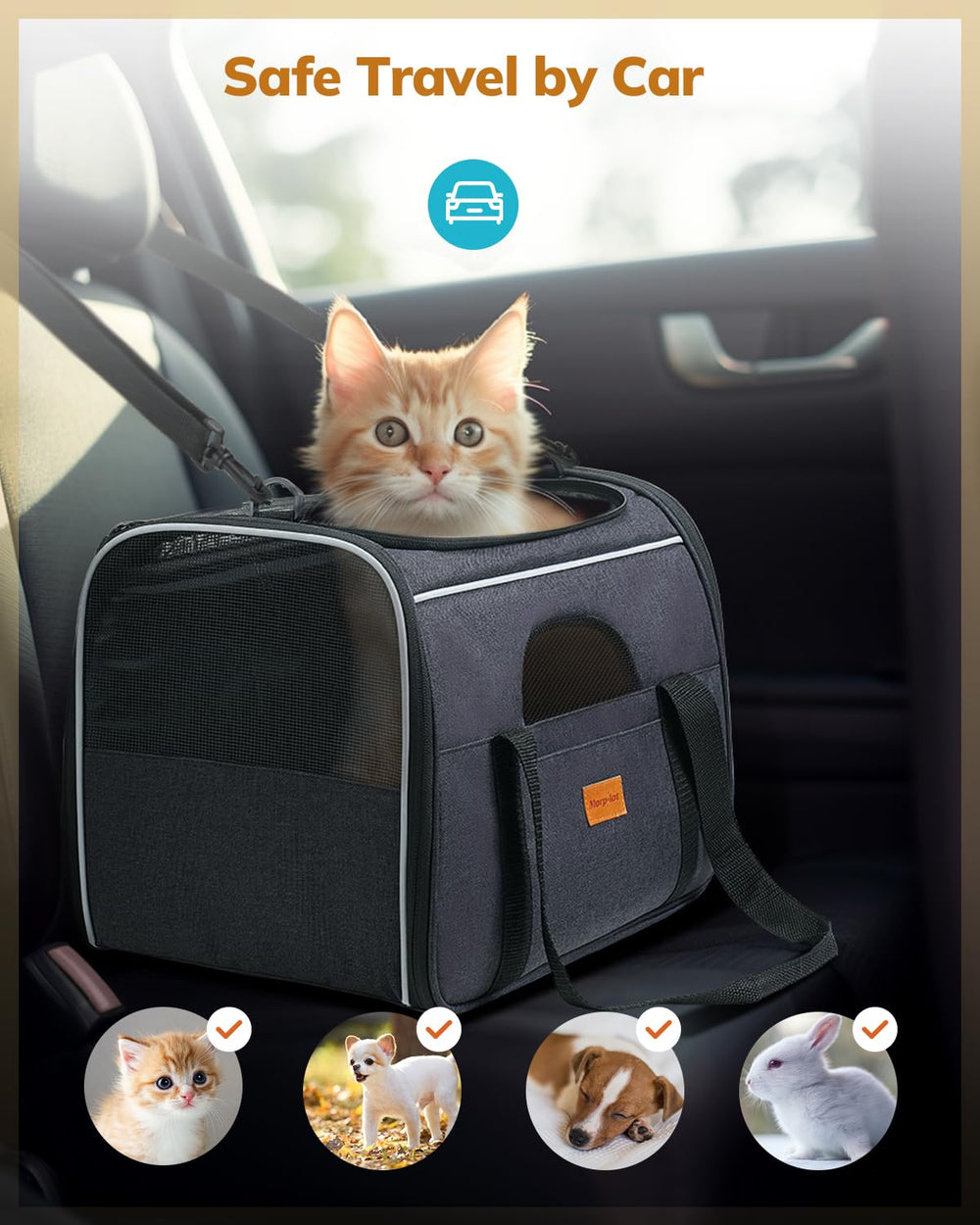 Morpilot travel companion suitable for cars, trains, and airplanes.