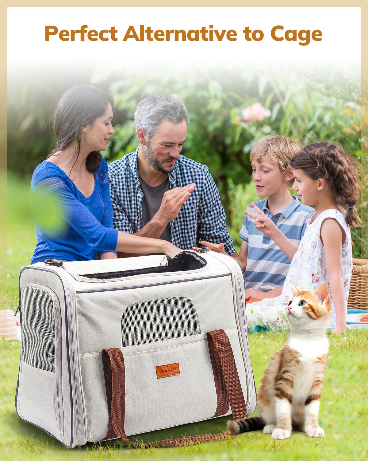 Morpilot cat carrier travel companion suitable for cars trains planes