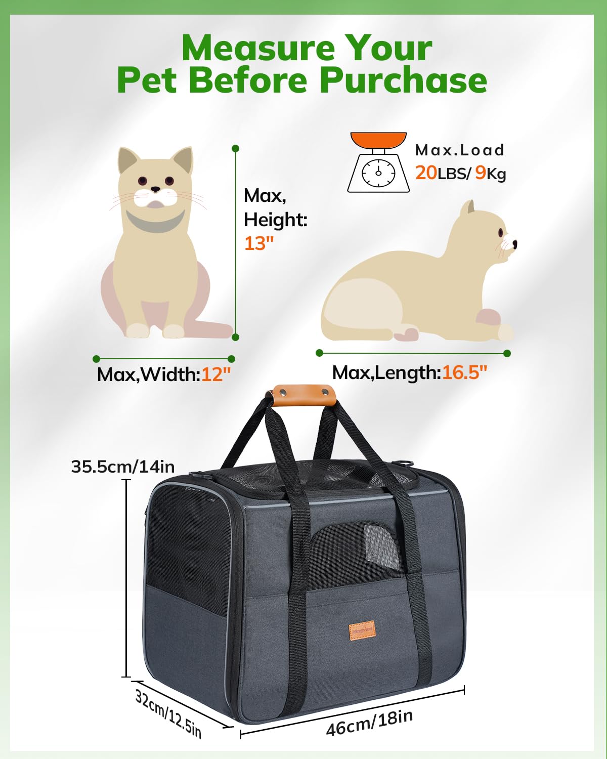 Morpilot Collapsible Carrier with Leather Handle offers portable, versatile carrying options