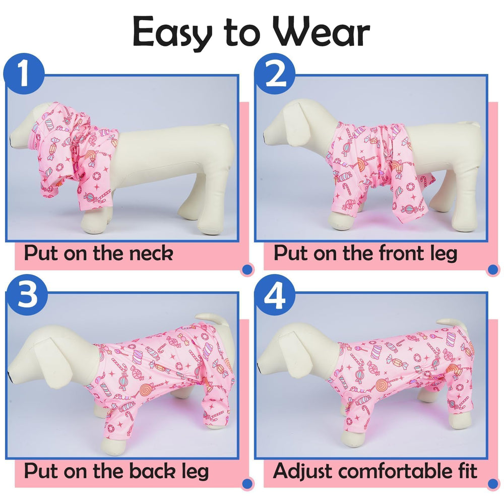 MORVIGIVE large dog pjs pink all-season wear for casual outings