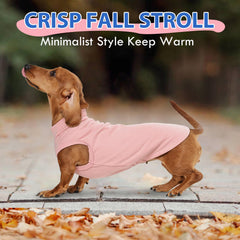 MORVIGIVE pink small-dog fleece; machine-washable fabric keeps color and softness after trips.