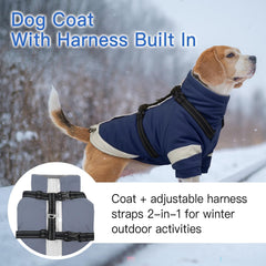 Morvigive windproof water-repellent shell keeps dogs dry outdoors.