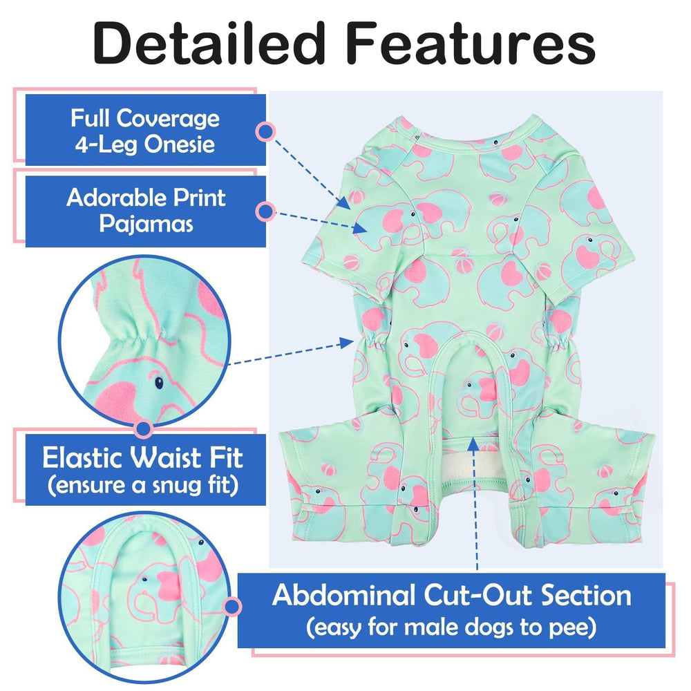 MORVIGIVE XS dog PJs four-leg onesie chest opening detail for secure fit