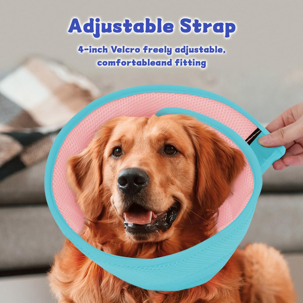 Mosago active-pets-cone supports energetic dogs without restricting movement.