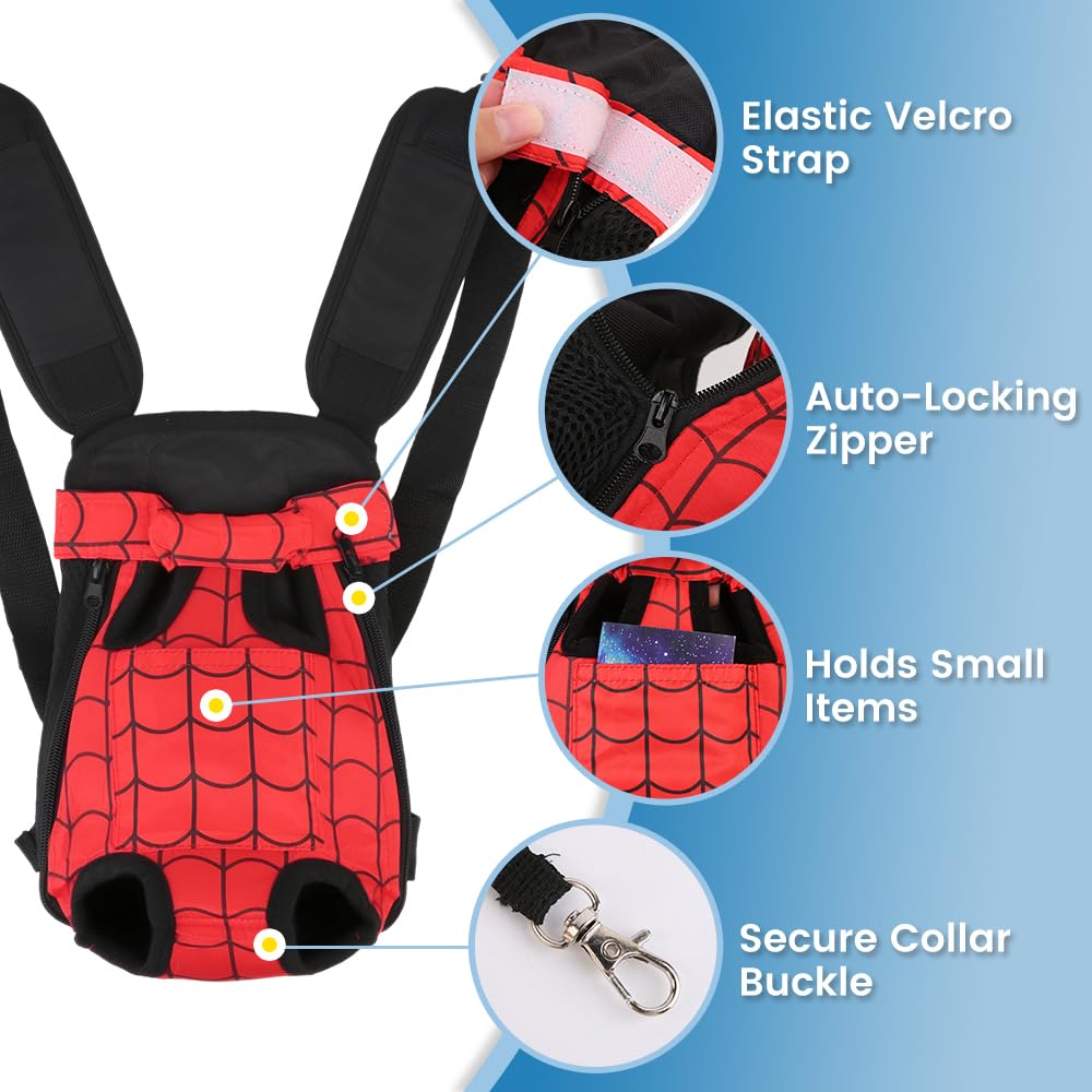 Mosago dog backpack bottom cushion adds stability on uneven terrain.
