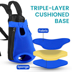 Mosago bottom cushion supports small dogs on hikes and longer wear.