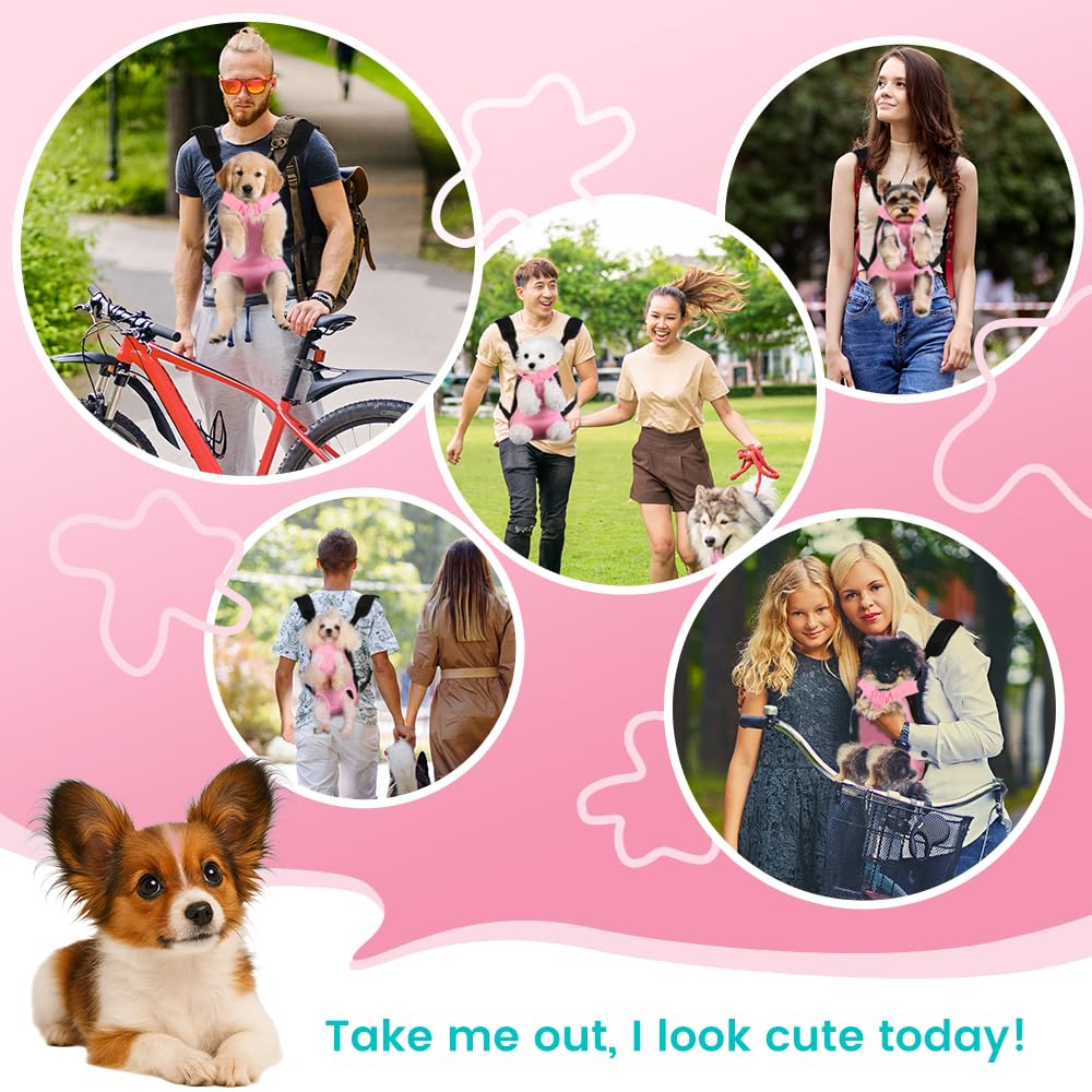 Mosago dog backpack carrier breathable-mesh demonstrating airy comfort on hikes