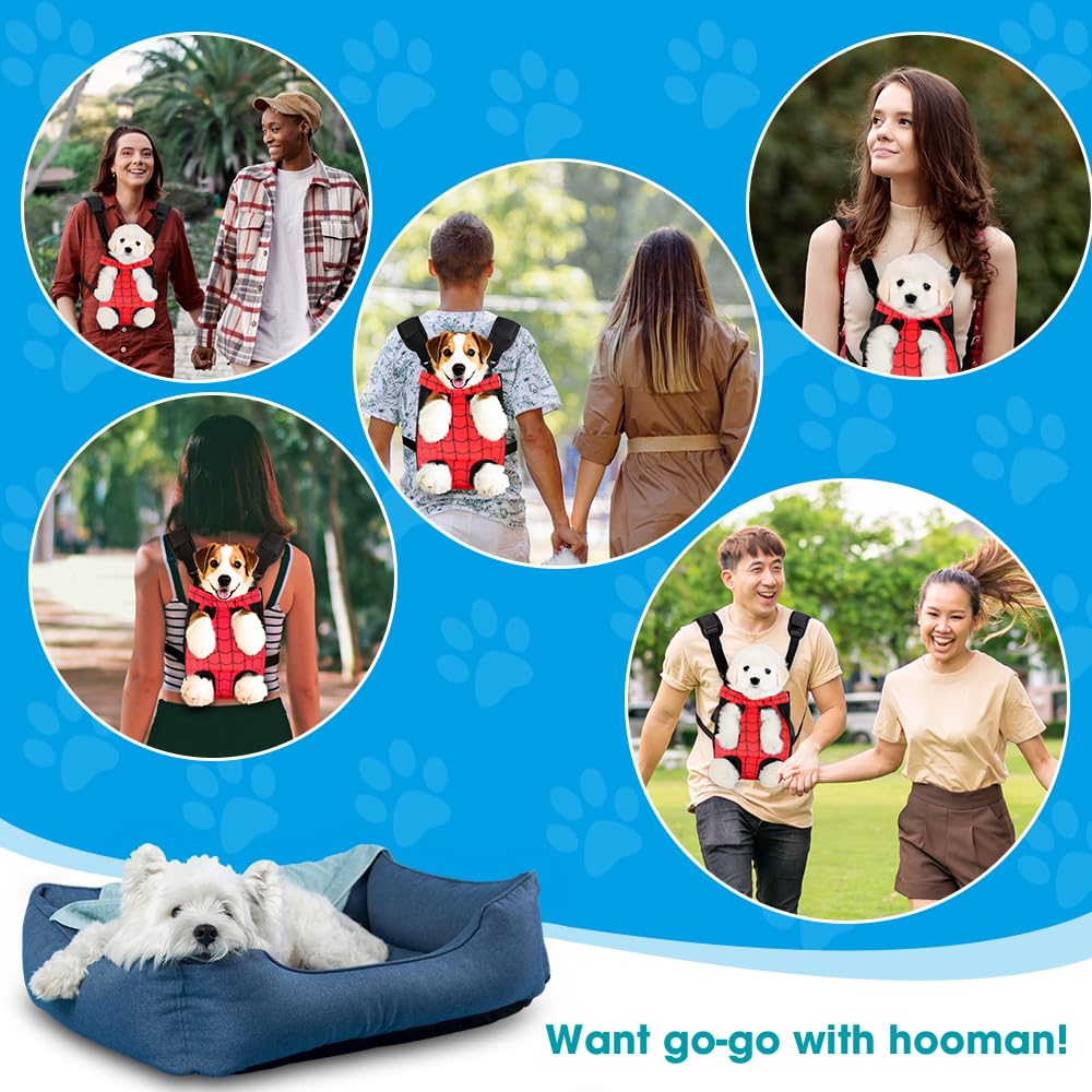 Mosago close interaction photos with the dog carrier during outings