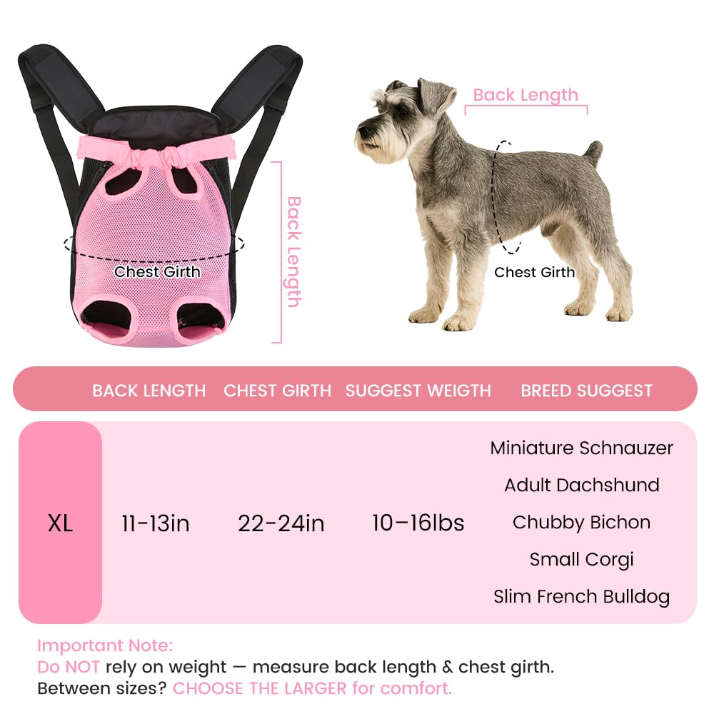 Mosago dog backpack carrier side view highlighting portable comfort on walks