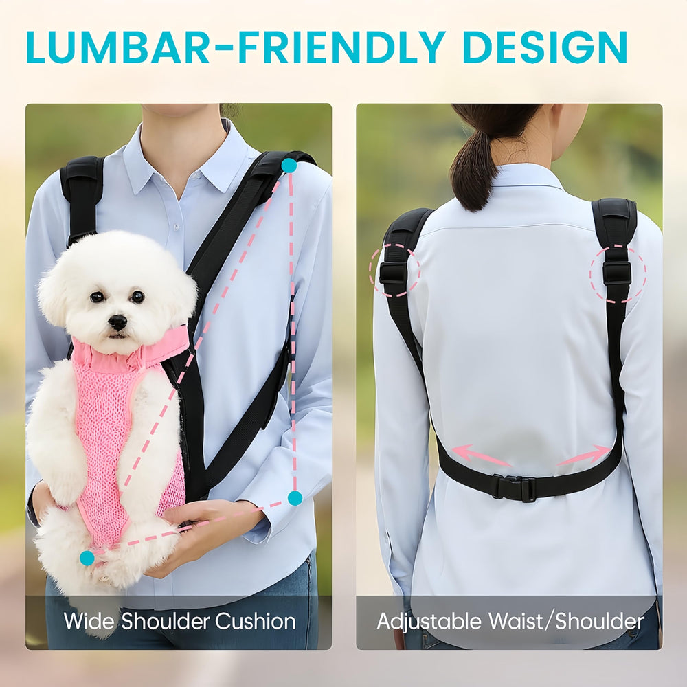 Mosago front/back wear option keeps you hands-free on trails