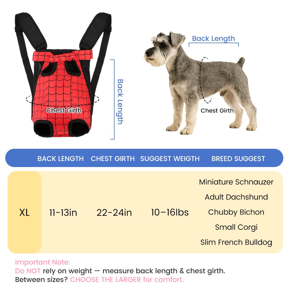 Mosago dog backpack leg-and-tail-openings provide natural comfort and reduced chafing