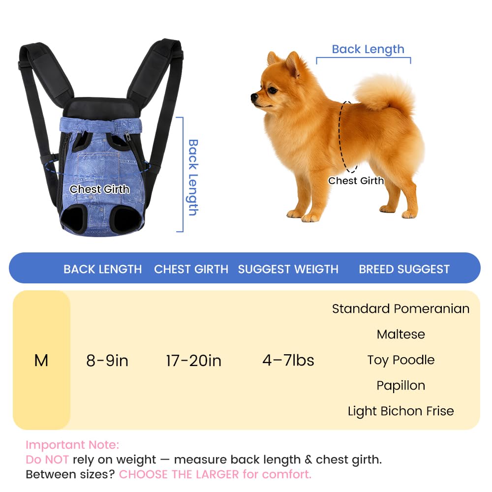 Mosago dog backpack legs-out design focuses on natural comfort for relaxed, open-legged riding.