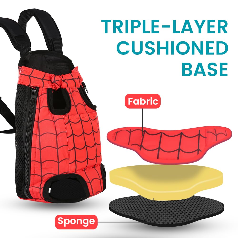 Mosago dog backpack padded straps improve comfort during long strolls.