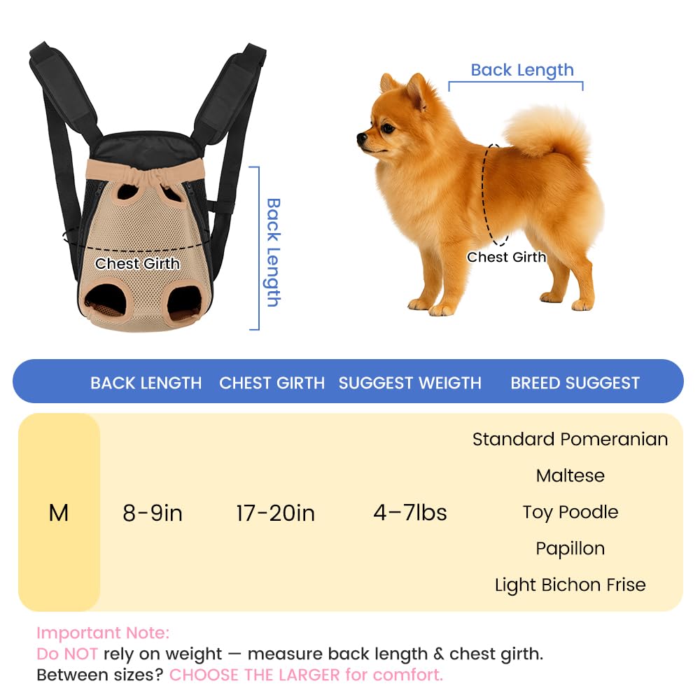 Mosago dog backpack carrier side safety openings offer secure access during outings.