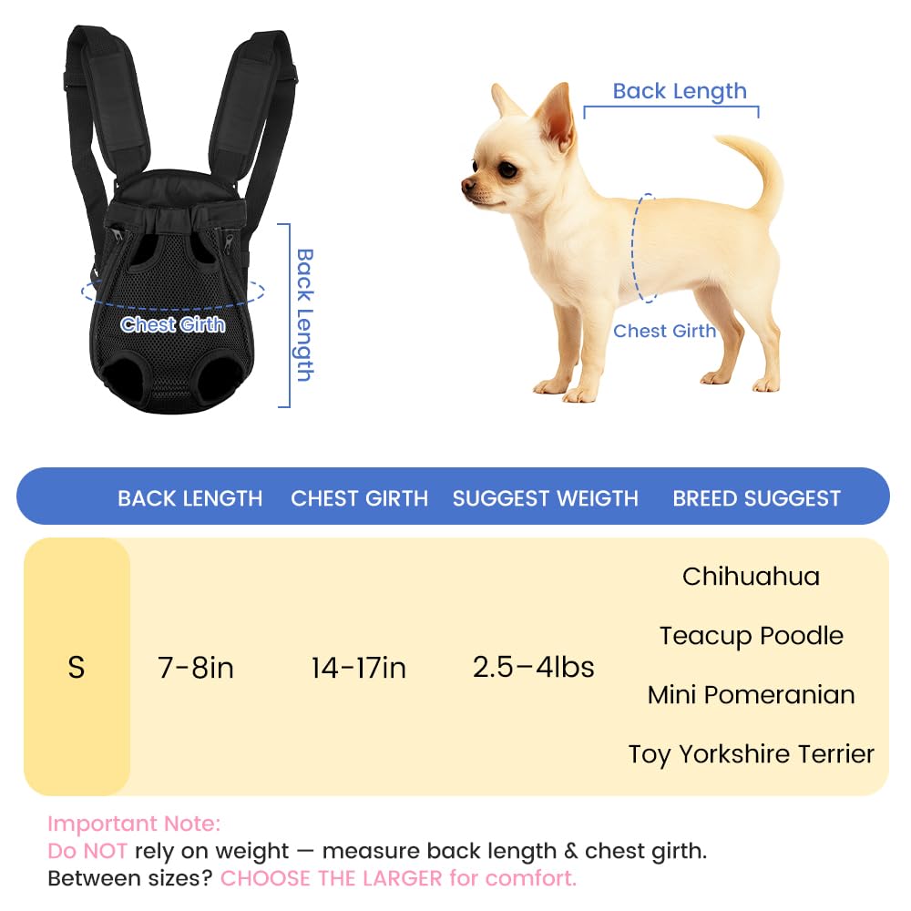 Mosago Dog Backpack Carrier side strap view showing secure, comfortable fit.