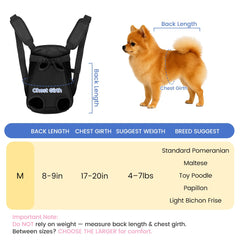 Mosago dog backpack side view highlights breathable mesh and versatile wear
