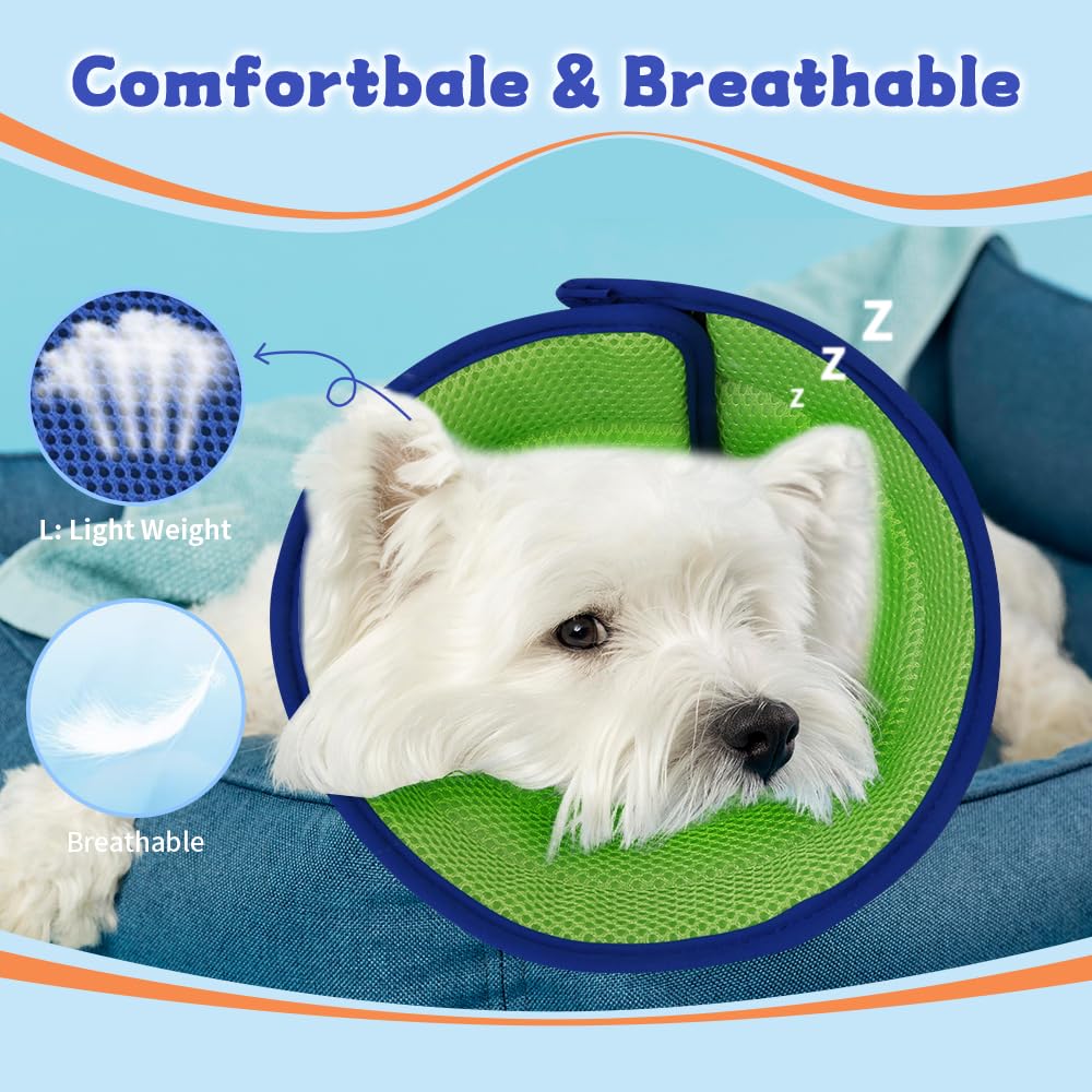 Mosago soft dog cone collar noise-free-design emphasizes calm sessions during recovery.