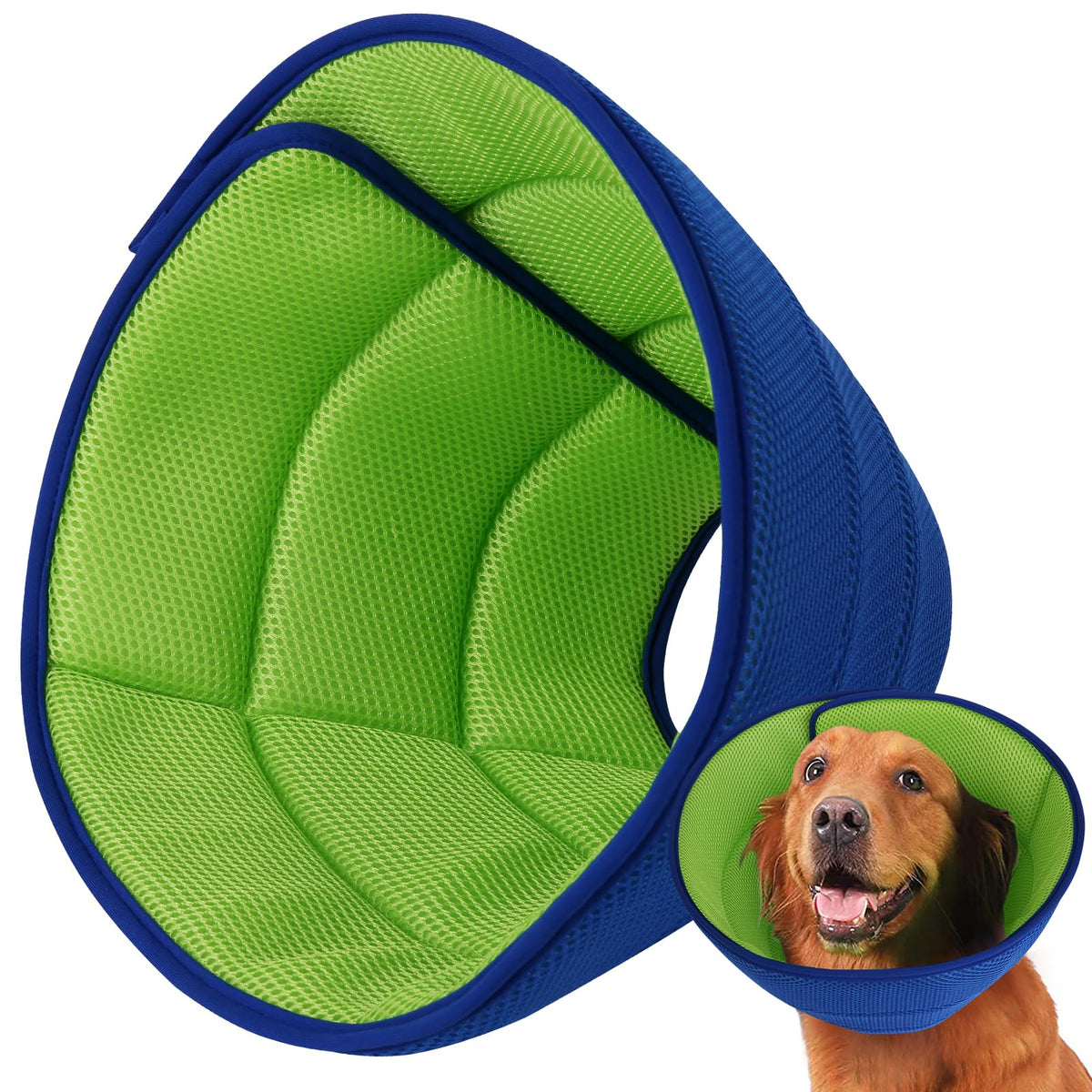 Mosago soft dog cone mesh-material delivers breathable comfort during recovery