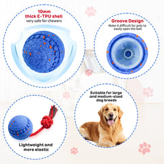 Moseyuh 3.4-inch ball design suits medium to large dogs for satisfying fetch.
