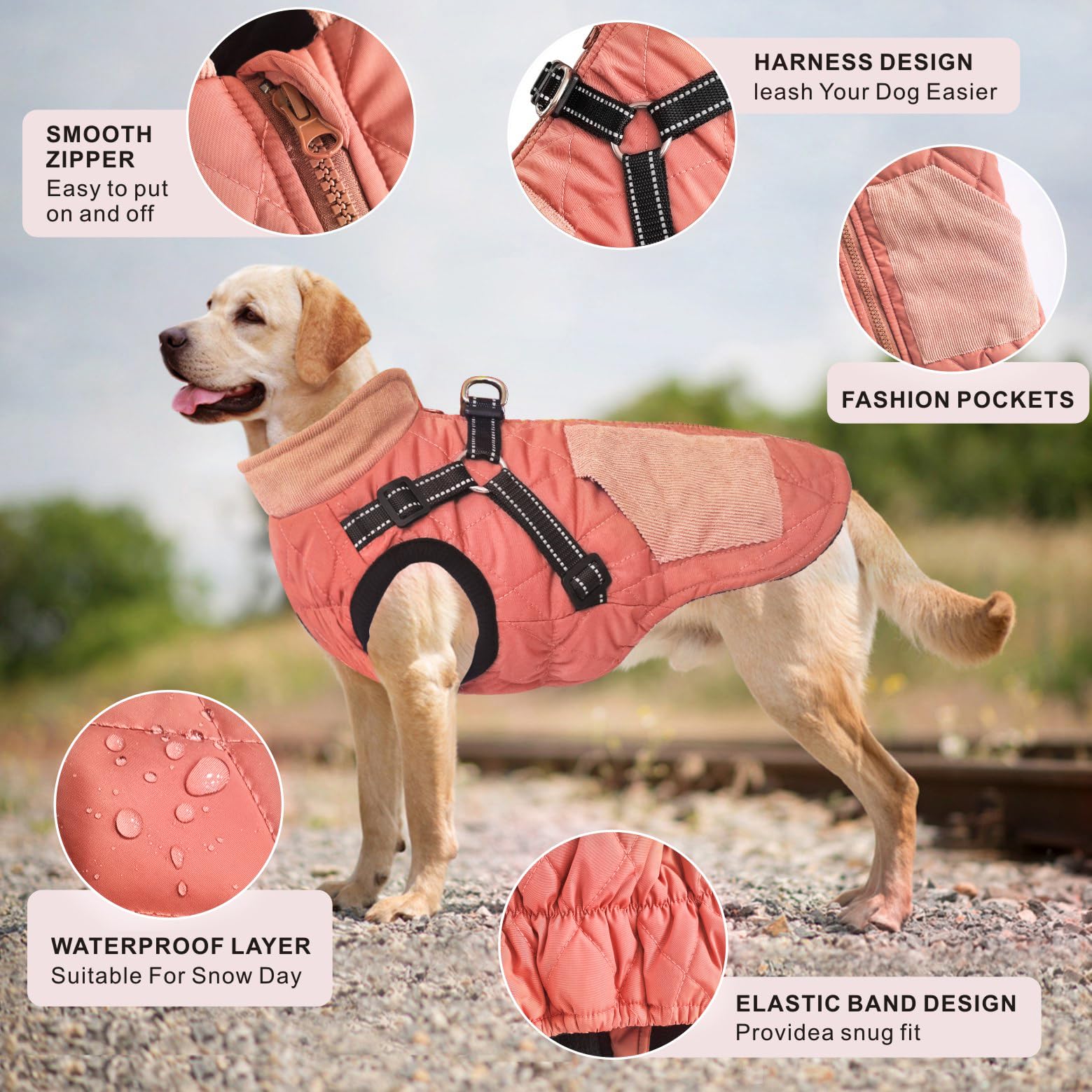 Mosucoirl machine-washable winter coat easy cleaning after adventures.