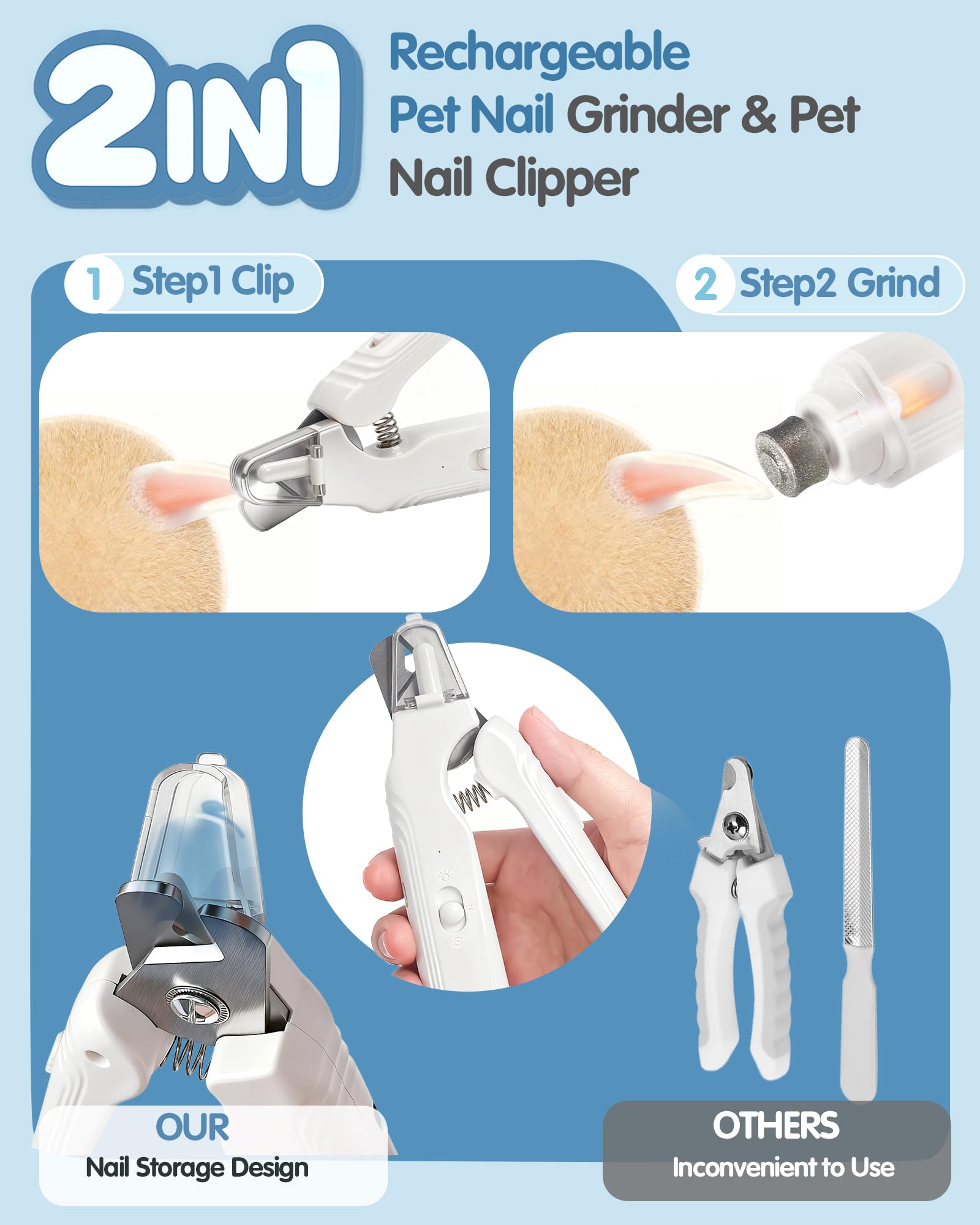 Motiilanco diamond-bit grinder delivers smooth nail finishing.