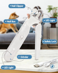 Motiilanco dual LED lights aid safe trimming on light nails.