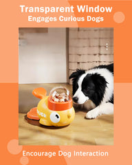 Motiilanco treat dispenser uses a pressing tail to engage problem-solving and reduce anxiety