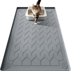Motsamla cat litter mat 40x28 full view showing large coverage for multi-cat homes
