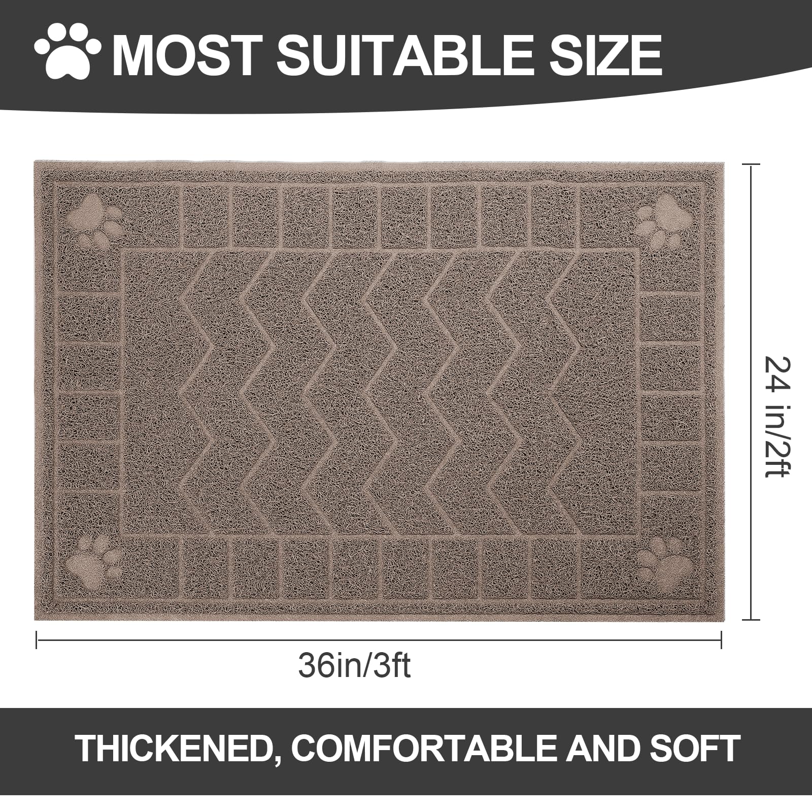 Motsamla litter trapper design captures litter before it escapes the box.