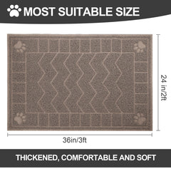 Motsamla litter trapper design captures litter before it escapes the box.