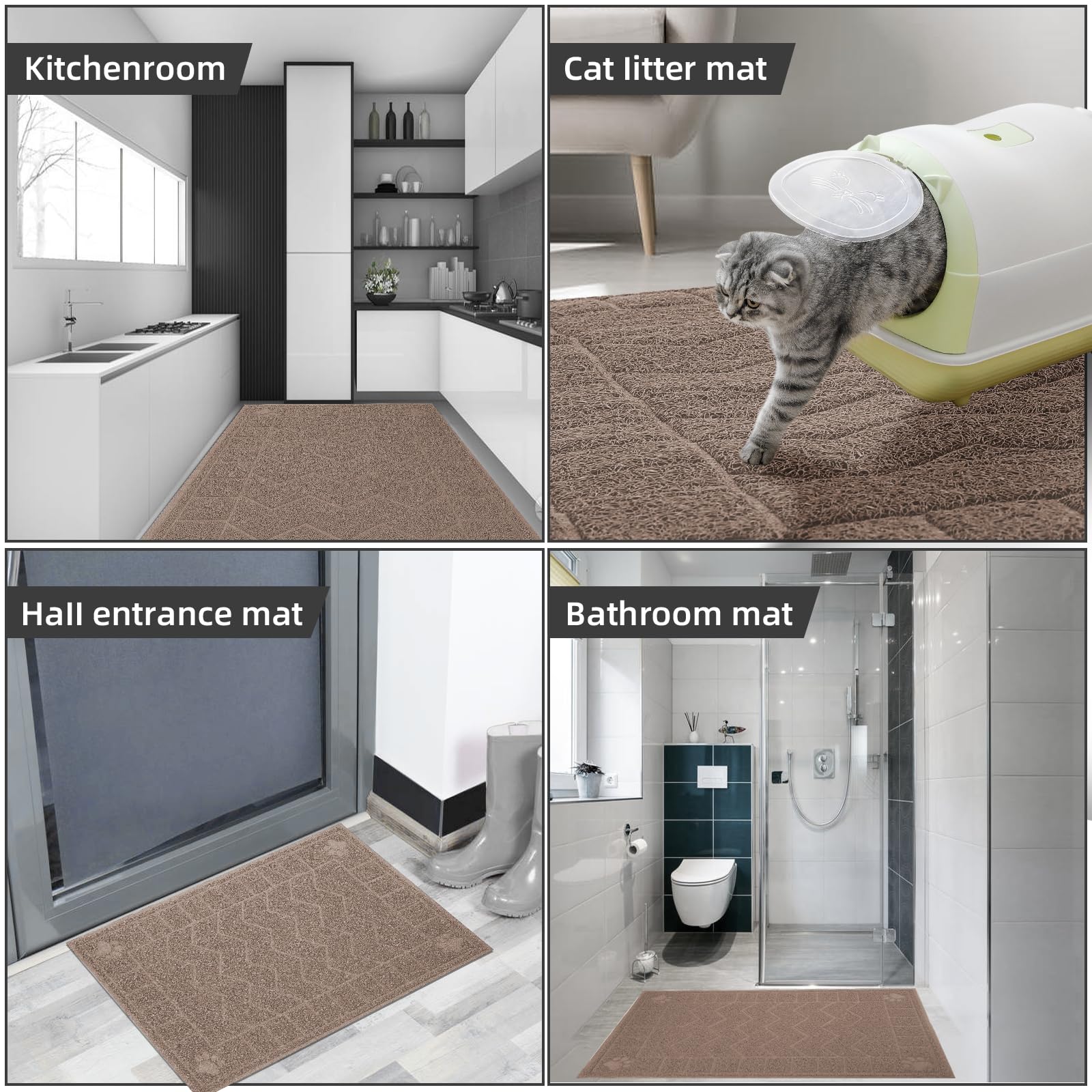 Motsamla multi purpose mat doubles as door mat and entryway protector.