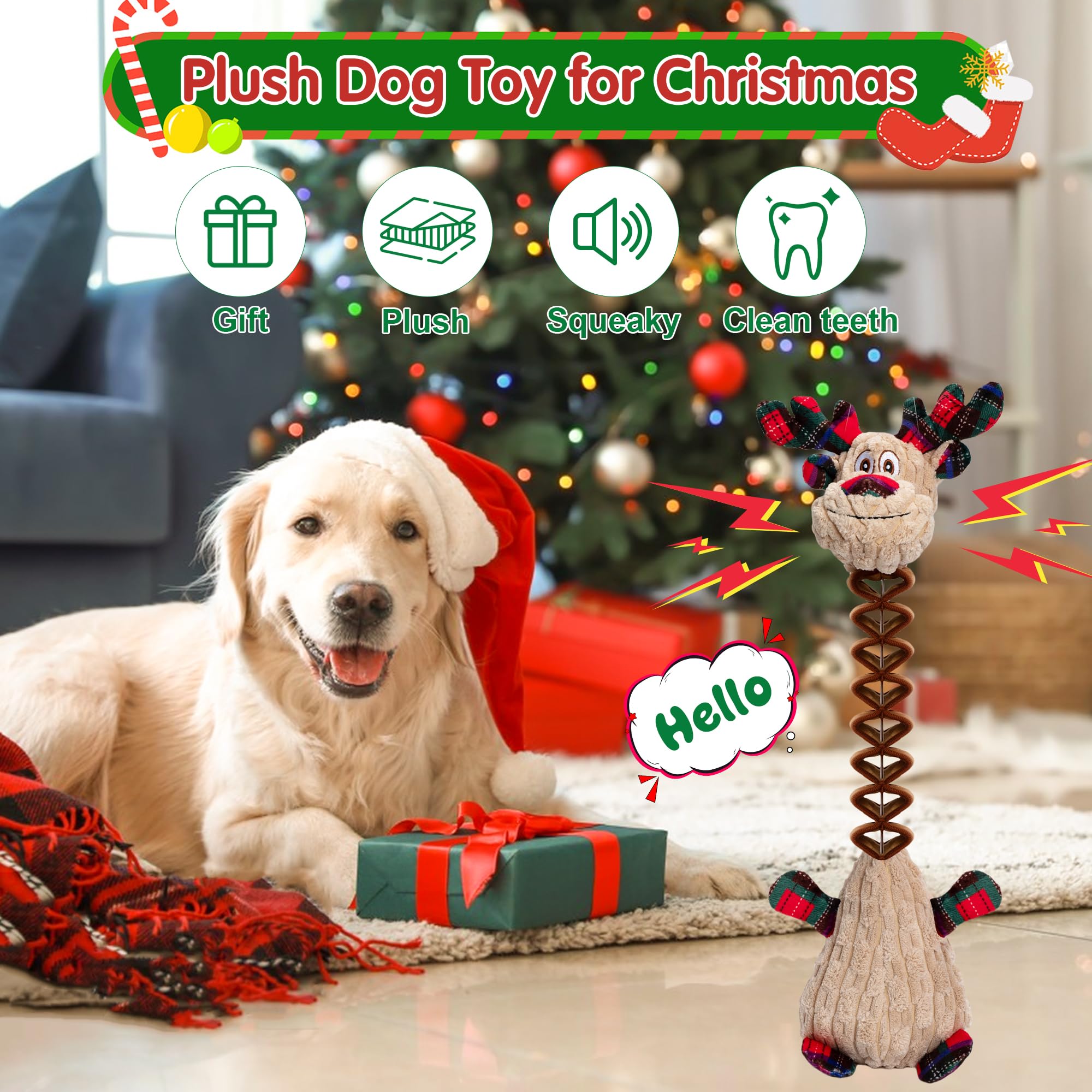 Motsamla washable plush dog toy stays fresh after playtime